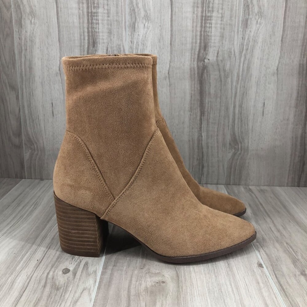 Dolce Vita Dv Ankle Boots Womens 9 Tayla Tan Zip Booties